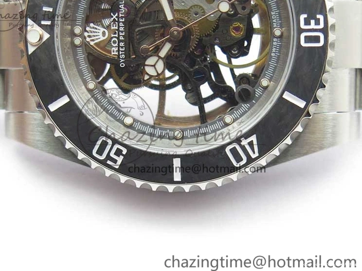 AAA Replica Watches WWF Edition Bezel Skeleton Best Durable Submariner SS 2925 116660 Andrea Carbon on SA Pirlo 0103